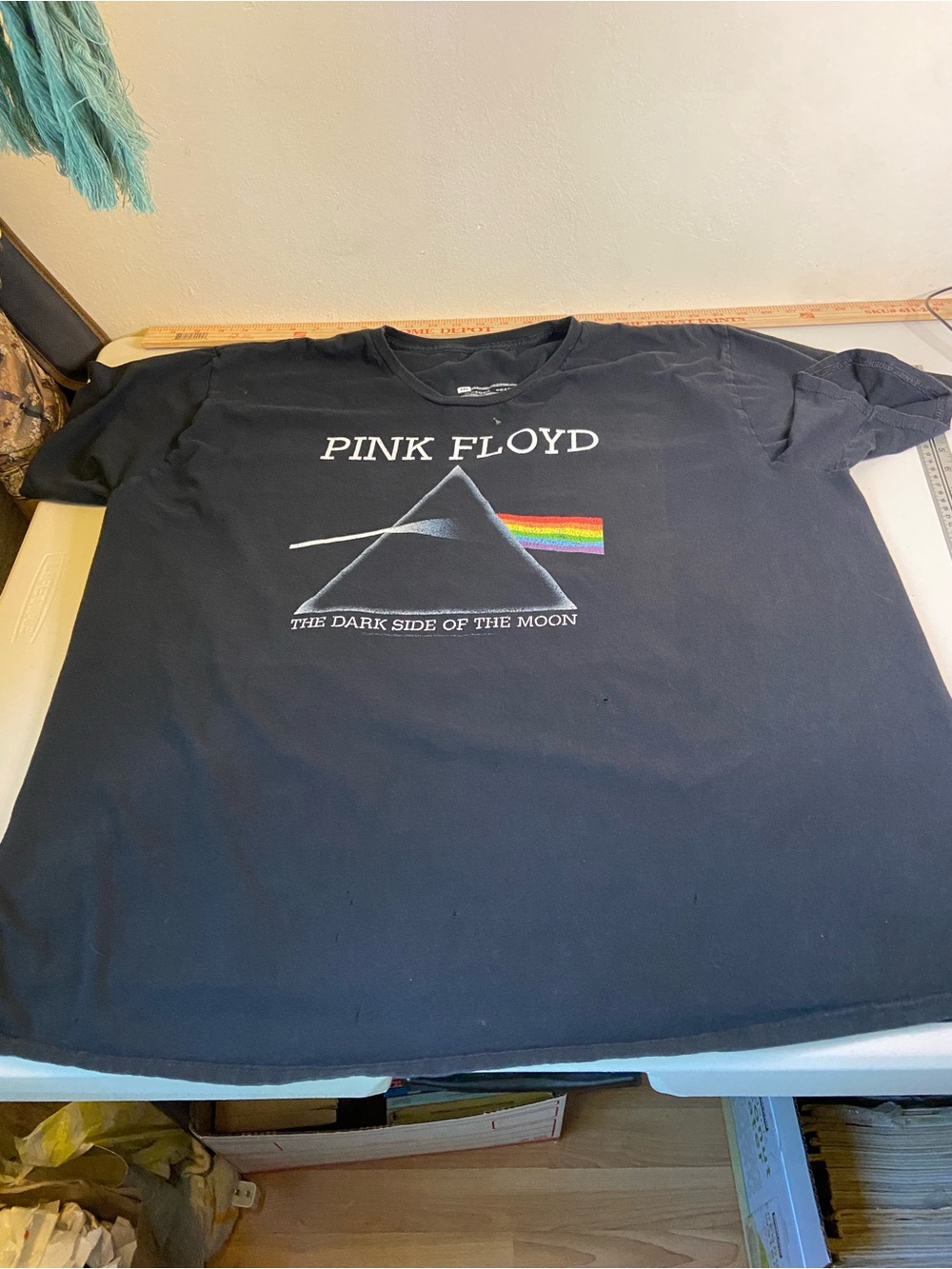 Pink Floyd Black Tee with Prism and Rainbow Beam